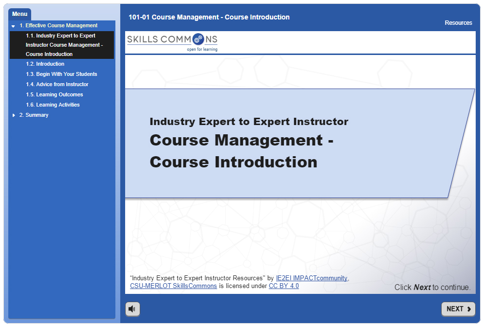 Course Management - Course Introduction